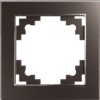 Рамка 1-местная Stekker GFR00-7001-04 Катрин шоколад