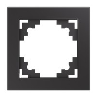 Рамка 1-местная Stekker GFR00-7001-06 Катрин графит