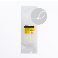 Хомут нейлоновый Stekker NYCT36-200 3,6×200мм d пучка max 50мм нагрузка 18 кг белый 100 шт/уп