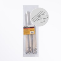 Хомут стальной Stekker SSCTE79-300 7.9х300мм d пучка max 82мм нагрузка 120кг серый 25 шт/уп