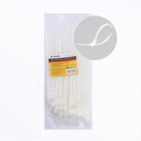 Хомут нейлоновый многоразовый Stekker NYCT50-200 5×200мм белый 100 шт/уп