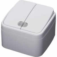 Выключатель 2кл. с инд. Stekker PSW10-32-20 ОП 250В 10А IP20 Basic белый