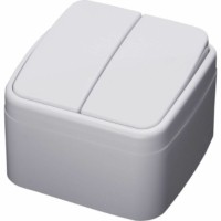 Выключатель 2кл. Stekker PSW10-42-20 ОП 250В 10А IP20 Basic белый