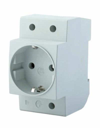 Розетка на DIN-рейку Stekker PST16-70-20 2P+PE 16А серый