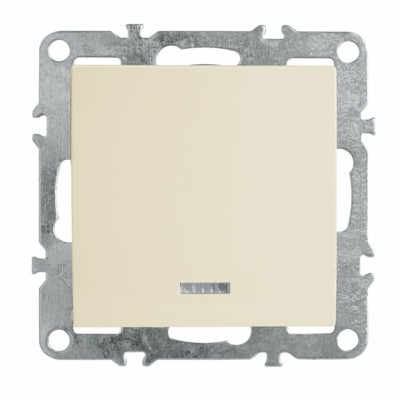 Выключатель 1кл. с инд. механизм Stekker PSW10-9101-02 250В 10А Эрна сл.кость