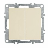 Выключатель 2кл. механизм Stekker PSW10-9104-02 250В 10А Эрна сл.кость