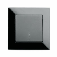 Выключатель 1кл. с инд. Stekker GLS10-7001-05 250В 10А Катрин черный