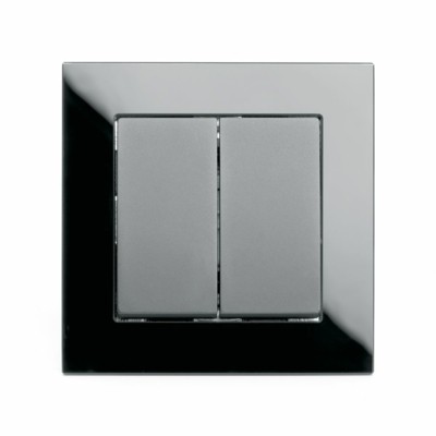 Выключатель 2кл. Stekker GLS10-7004-05 250В 10А Катрин черный