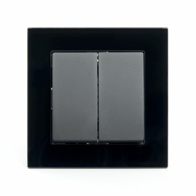 Выключатель 2кл. Stekker GLS10-7004-05 250В 10А Катрин черный — изображение 5
