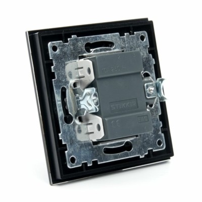Выключатель 2кл. Stekker GLS10-7004-05 250В 10А Катрин черный — изображение 4