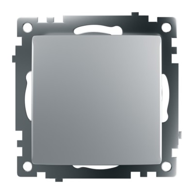Выключатель 1кл. механизм Stekker GLS10-7103-03 250V 10А Катрин серебро — изображение 5