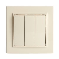 Выключатель 3кл. Stekker PSW10-9007-02 250В 10А Эрна сл.кость