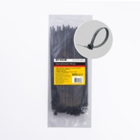 Хомут нейлоновый Stekker NYCT47-300 4,7х300мм d пучка max 82мм нагрузка 22кг черный 100 шт/уп