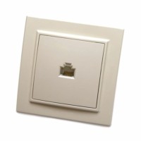 Розетка ПК 1-м Stekker PST00-9007-02 RJ-45 Эрна слоновая кость