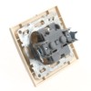 Розетка 1-местная с/з Stekker PST16-9010-02 250В 16А с защитной шторкой Эрна слоновая кость