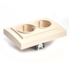 Розетка 2-местная с/з Stekker PST16-9014-02 250В 16А с защитной шторкой Эрна слоновая кость