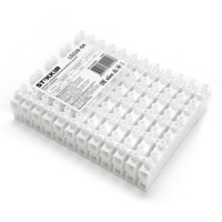 Колодка клеммная винтовая Stekker линейка 12 штук полипропилен LD226-6A