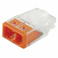 Клемма СМК 2-проводная зажимная для 1-жильного проводника Stekker LD2273-202 5шт/уп