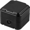 Розетка 1-местная с/з с крышкой Stekker PST16-21-44 (RA 16-211-Ч) пластик АВС 250В 16А IP44 черный