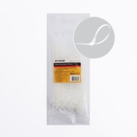 Хомут нейлоновый Stekker NYCT25-150 2,5×150мм d пучка max 35мм нагрузка 8 кг белый 100 шт/уп