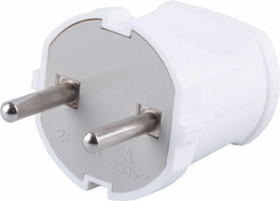 Вилка прямая б/з Stekker PPG10-43-201 пластик 250В 10A IP20 белый