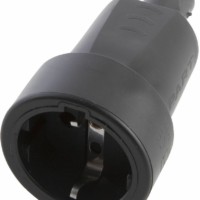 Розетка переносная 1-местная с/з Stekker PST16-30-440 пластик 250В 16А IP44 черный