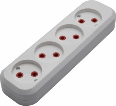 Розетка переносная разборная 4-местная б/з Stekker PST10-400-20 белый