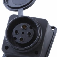 Розетка настенная с/з 3+1 Stekker RST32-31-44 каучук 400В 32А IP44 черный