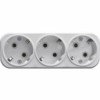 Разветвитель сетевой 3 гнезда с/з Stekker ADP16-23-20 250V 16A ABS пластик белый