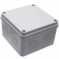 Коробка КМЭР 85x85x50мм 4 ввода IP65 светло-серая Stekker EBX30-02-54