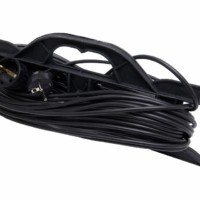 Удлинитель силовой шнур на рамке 1-м c/з Stekker HM02-01-20 20м 3×0,75 Home (УХз-10) черный