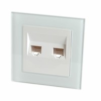 Розетка ПК 2-м RJ-45 Stekker GLS00-7006-01 Катрин белый