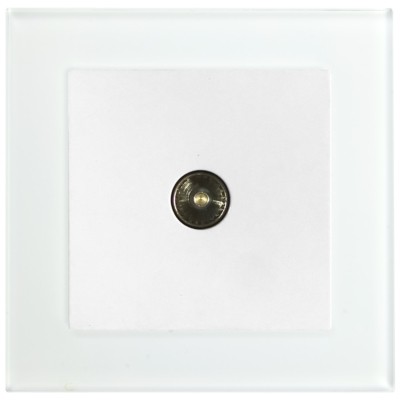 Розетка телевизионная 1-м Stekker GLS00-7008-01 75 Ом 5-862МГц Катрин белый