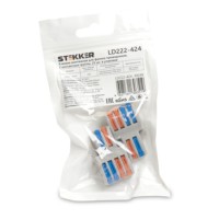 Клемма СМК зажимная с рычагом 2 контактные группы 1ввод,2вывода на полюс 2шт/уп