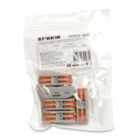 Клемма СМК зажимная с рычагом 2 контактные группы 1ввод,1вывод на полюс 5шт/уп