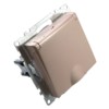 Розетка 1-местная с/з с крышкой механизм Stekker GLS16-7112-02 250В 16А с защитной шторкой Катрин шампань