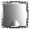 Розетка 1-местная с/з с крышкой механизм Stekker GLS16-7112-03 250В 16А с защитной шторкой Катрин серебро