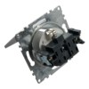 Розетка 1-местная с/з с крышкой механизм Stekker GLS16-7112-03 250В 16А с защитной шторкой Катрин серебро