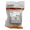 Розетка ПК 1-м RJ-45 механизм Stekker GLS00-7107-03 Катрин серебро