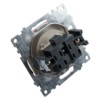 Розетка 1-местная б/з механизм Stekker GLS10-7109-03 250V 10А с защитной шторкой Катрин серебро
