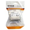 Розетка 1-местная б/з механизм Stekker GLS10-7109-03 250V 10А с защитной шторкой Катрин серебро