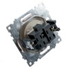 Розетка 1-местная б/з механизм Stekker GLS10-7109-02 250V 10А с защитной шторкой Катрин шампань