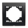Рамка 1-местная Stekker PFR00-9001-03 Эрна черный
