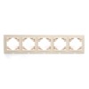Рамка 5-местная горизонтальная Stekker PPFR00-9005-02 Эрна слоновая кость