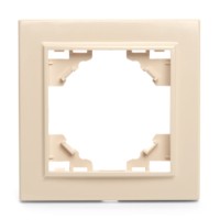 Рамка 1-местная Stekker PFR00-9001-02 Эрна слоновая кость