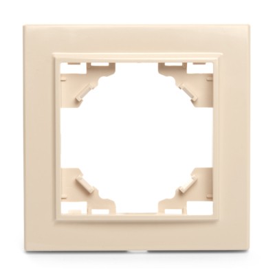 Рамка 1-местная Stekker PFR00-9001-02 Эрна слоновая кость