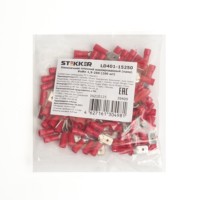 Наконечник кабельный плоский изолированный (папа) РпИп 1,5-250 Stekker LD401-15250 100шт/уп