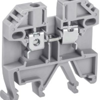 Зажим наборный изолированный (винтовой) ЗНИ 6,0 (JXB 6) серый Stekker