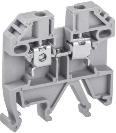 Зажим наборный изолированный (винтовой) ЗНИ 4,0 (JXB4) серый Stekker