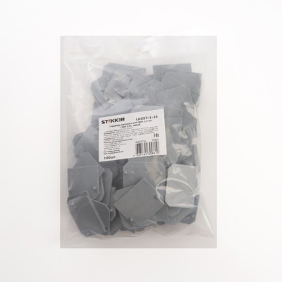 Торцевая заглушка для ЗНИ 2,5мм (JXB 2,5) серый Stekker LD557-1-25